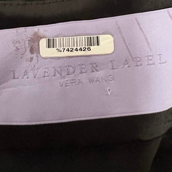 Vera Wang Lavender Label Dress Women’s Sz 6 Black Embellishments Collar Classic - Picture 6 of 9
